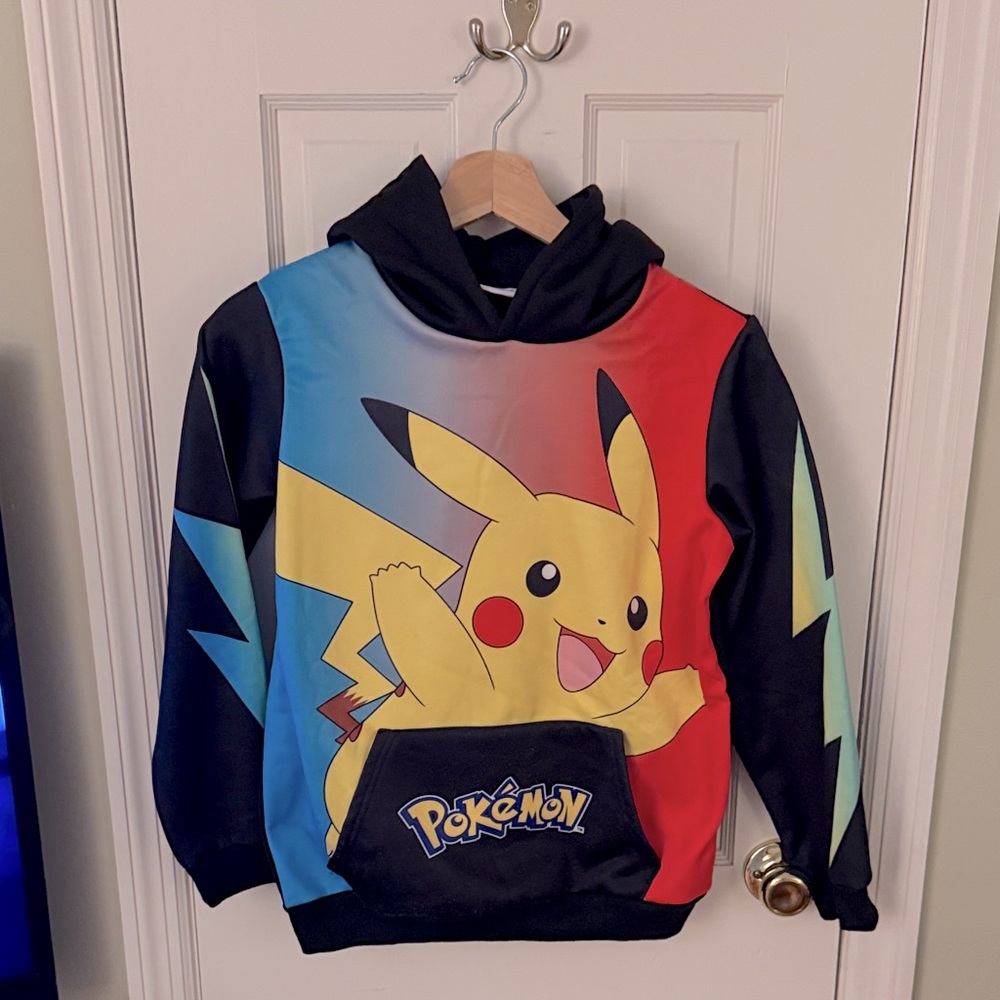 Pokemon Pikachu Kids Hoodie - Red, Blue, Black